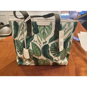 BNWT Radley London Tote Bag Green White Palm Print Medium H4324109